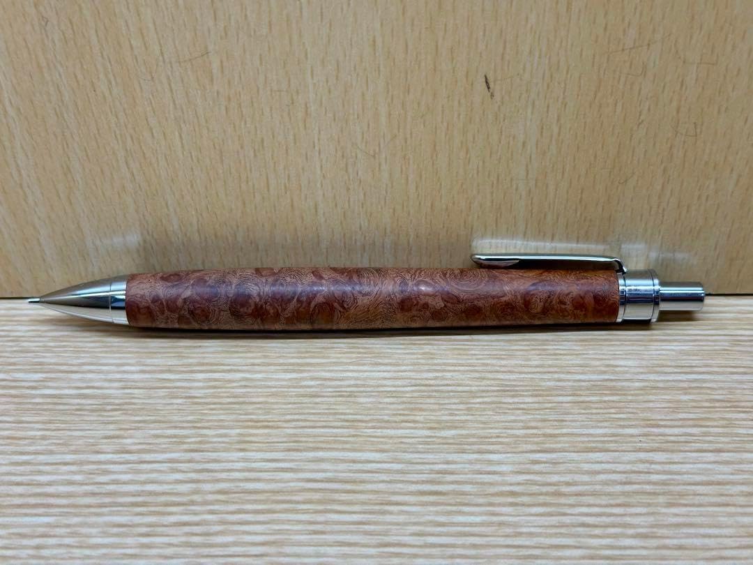 野原工芸　欅　シルバー　シャーペン　けやき　　新型クリップ　　シャープペンシル 欅（ケヤキ）のシャープペンシル – 野原工芸オンラインストア